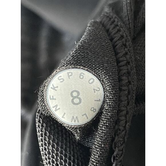 Lululemon Womens Size 8 Twist and Toil Tank Top Built-in Bra Heathered Black & - Picture 4 of 5